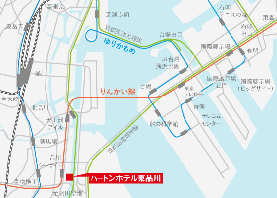 ハートンホテル京都マップ