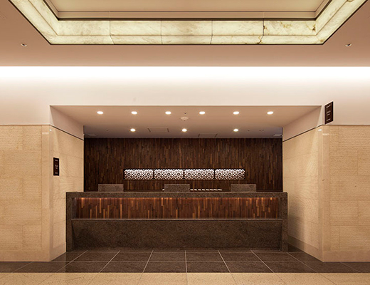 Image shot of reception desk