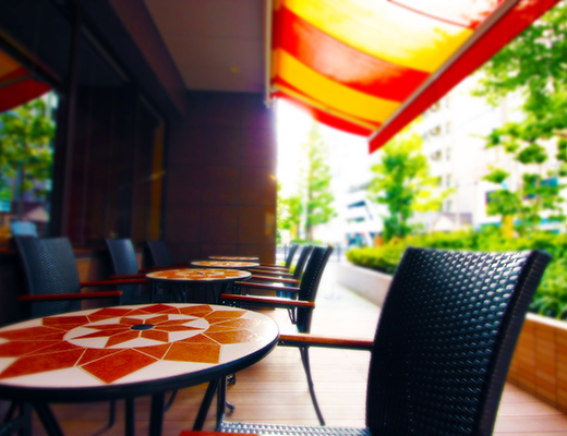 Image shot of restaurant garden kitchen
