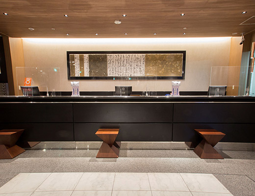 Image shot of reception desk