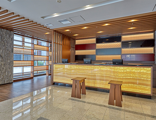 Image shot of reception desk 