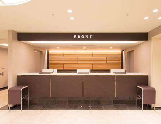 Image shot of reception desk